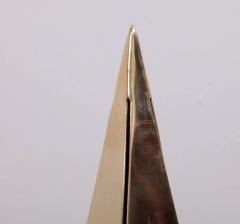 Pair of Very Huge Brass Pyramid Table Lamps - 551305