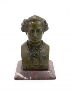 Pair of Victorian Bronze Louis XVI Le Titien Busts - 4658540