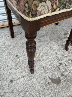 Pair of Victorian Parlor chairs with casters on front legs - 4306809