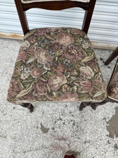Pair of Victorian Parlor chairs with casters on front legs - 4306812