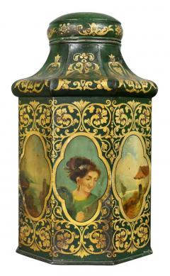 Pair of Victorian Tole Tea Canisters - 4129530