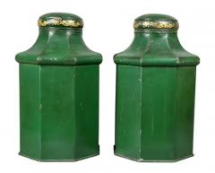 Pair of Victorian Tole Tea Canisters - 4129531