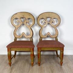 Pair of Vintage Austrian Style Large Side Chairs circa 1980 - 2683634