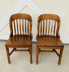 Pair of Vintage Bankers Chairs by Sikes of Buffalo N Y  - 1831228