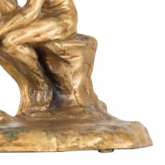 Pair of Vintage Brass The Thinker Bookends - 4197039