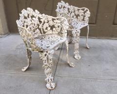 Pair of Vintage Cast Iron Garden Chairs - 679921
