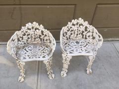 Pair of Vintage Cast Iron Garden Chairs - 679924