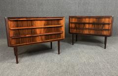 Pair of Vintage Danish Mid Century Modern Rosewood Nightstands - 3668439