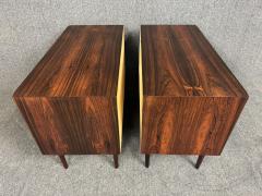 Pair of Vintage Danish Mid Century Modern Rosewood Nightstands - 3668448