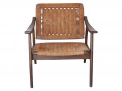 Pair of Vintage Danish Modern Rope Armchairs - 3836927