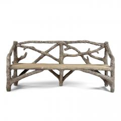 Pair of Vintage Faux Bois Benches - 4015619