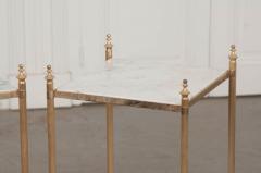 Pair of Vintage French Brass Side Tables - 1191960
