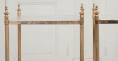 Pair of Vintage French Brass Side Tables - 1191961