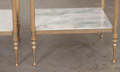 Pair of Vintage French Brass Side Tables - 1191962