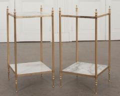 Pair of Vintage French Brass Side Tables - 1191963