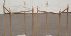 Pair of Vintage French Brass Side Tables - 1191964