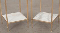 Pair of Vintage French Brass Side Tables - 1191966