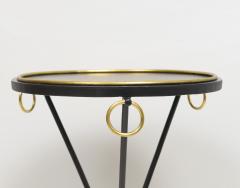 Pair of Vintage French Brass and Metal Tripod Tables - 3714221