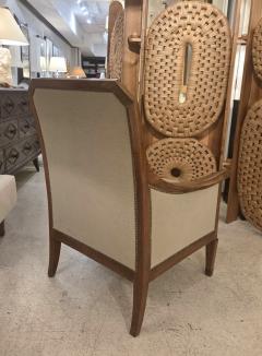 Pair of Vintage French Macassar Ebony Armchairs - 4320904