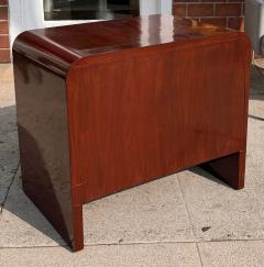 Pair of Vintage Italian Art Deco Mahogany Nightstands - 3870404