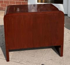 Pair of Vintage Italian Art Deco Mahogany Nightstands - 3870436