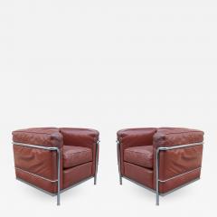 Pair of Vintage LC2 Corbusier Armchairs - 1008558