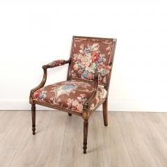 Pair of Vintage Louis XVI Style Beechwood Armchairs circa 1980 - 3800337