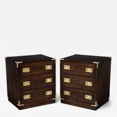 Pair of Vintage Mahogany Campaign Chests - 4427486