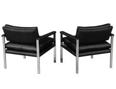 Pair of Vintage Mid Century Modern Arm Chairs in Metal - 1800954