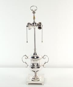 Pair of Vintage Silver Plate Lamps U S A circa 1970 - 3611221