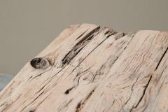 Pair of Wabi Sabi Style Console Tables in Reclaimed Antique Wood - 4395729