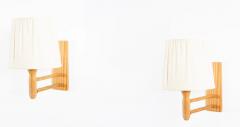 Pair of Wall Lights in Pine Norway 1960s - 3079348