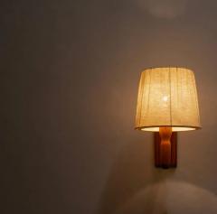Pair of Wall Lights in Pine Norway 1960s - 3079374