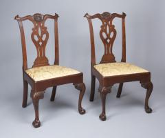 Pair of Walnut Chippendale Chairs - 1400992