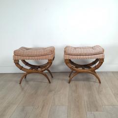 Pair of Walnut Neoclassical Benches France 19th century - 4100774