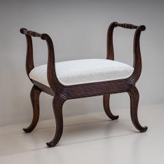 Pair of Walnut Tabourets Italy circa 1830 - 4370135