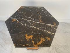 Pair of Walnut and Marble Top Pedestal Tables - 1478051