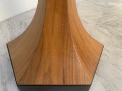 Pair of Walnut and Marble Top Pedestal Tables - 1478052