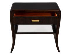 Pair of Water Fall Mozambique and Mahogany Night Stands - 1998157