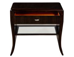 Pair of Waterfall Mozambique and Mahogany End Tables - 2536473