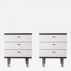 Pair of Wheeler Nightstands Designed Made by Andy Messenger - 1326827