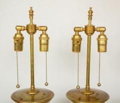 Pair of White Opaline Lamps - 1048688