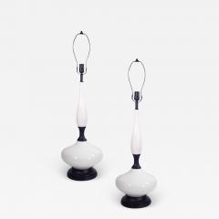 Pair of White Porcelain Lamps - 1592298
