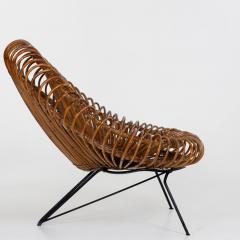 Pair of Wicker Lounge Chairs by Janine Abraham and Dirk Jan Rol for Rougier - 3583765