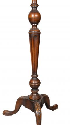 Pair of William And Mary Style Burl Walnut Candlestands - 4757693