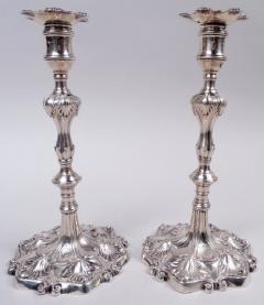 Pair of William Cafe English Georgian Classical Candlesticks 1762 - 4045683