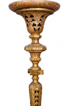Pair of William and Mary Style Giltwood Torcheres - 4130855