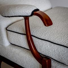 Pair of Wingback Armchairs attr to Paolo Buffa Italy 1950s - 4432118