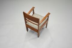 Pair of Wooden Haagse School Armchairs The Netherlands Early 20th Century - 4291690