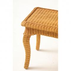 Pair of Woven Rattan Side Tables France circa 1970 - 4691015